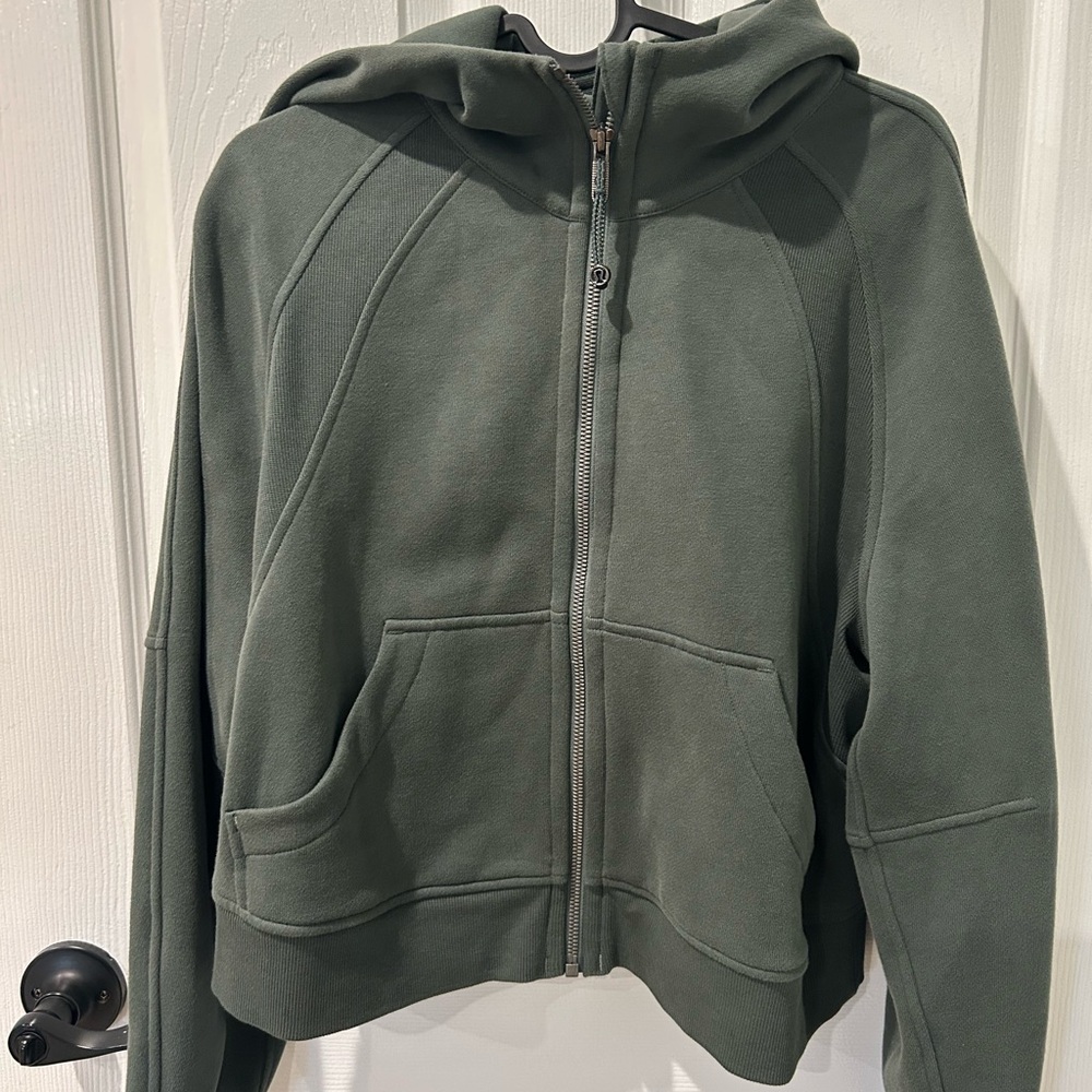 Lululemon Scuba Oversized Full Zip Dark Forest